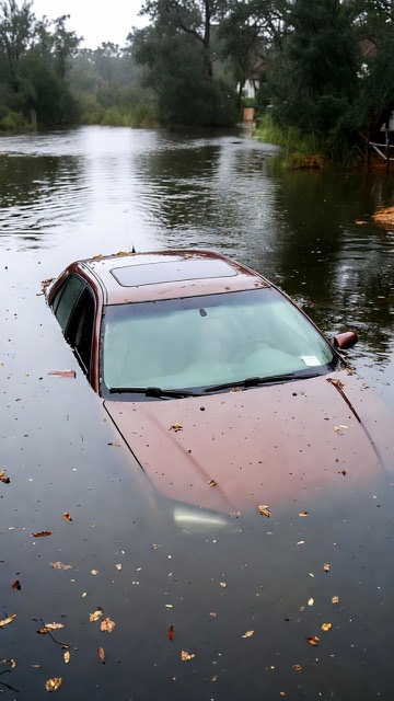 Storm-damaged vehicle recovered