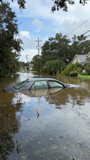 Storm-damaged vehicle recovered