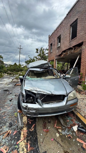 Storm-damaged vehicle recovered