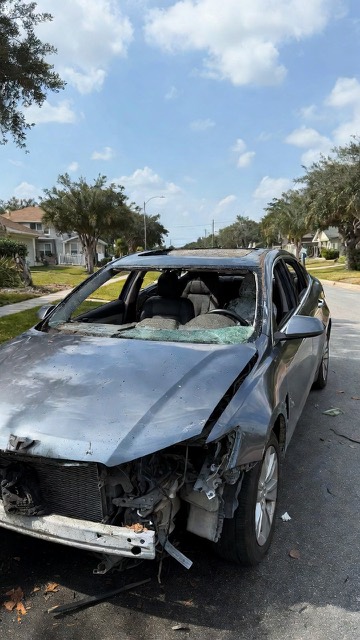 Storm-damaged vehicle recovered