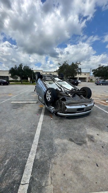 Storm-damaged vehicle recovered